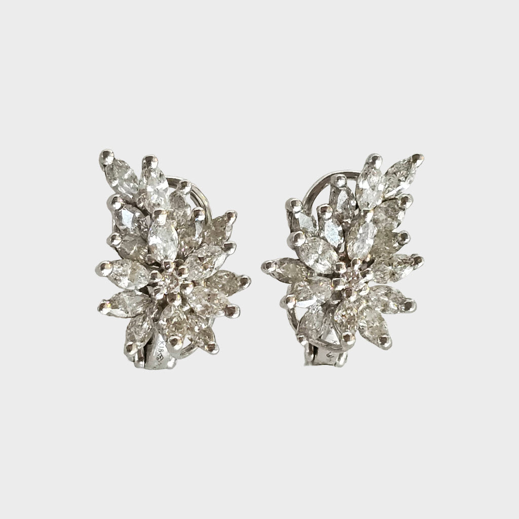 Brinco Flor Navete 012376