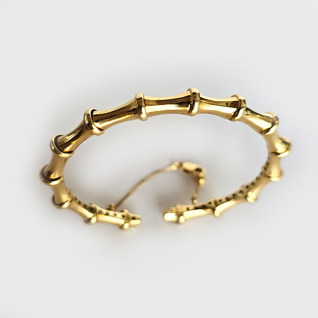 Pulseira Bambu e Diamantes v1