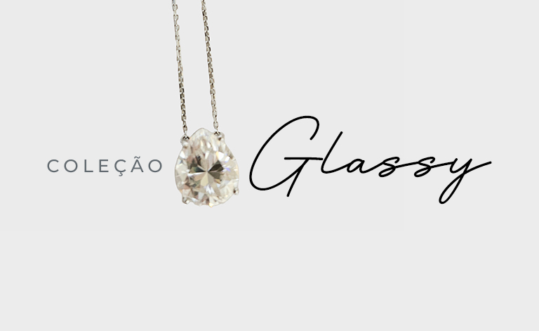 coleção glassy joias
